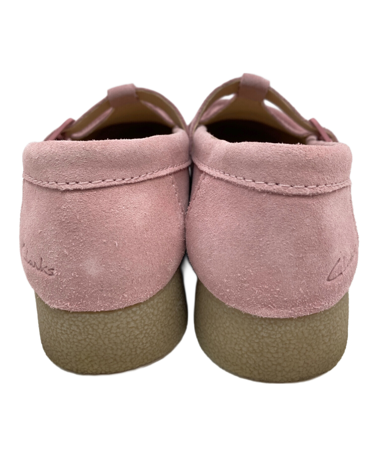 中古・古着通販】CLARKS (クラークス) モカシンシューズ ピンク サイズ 