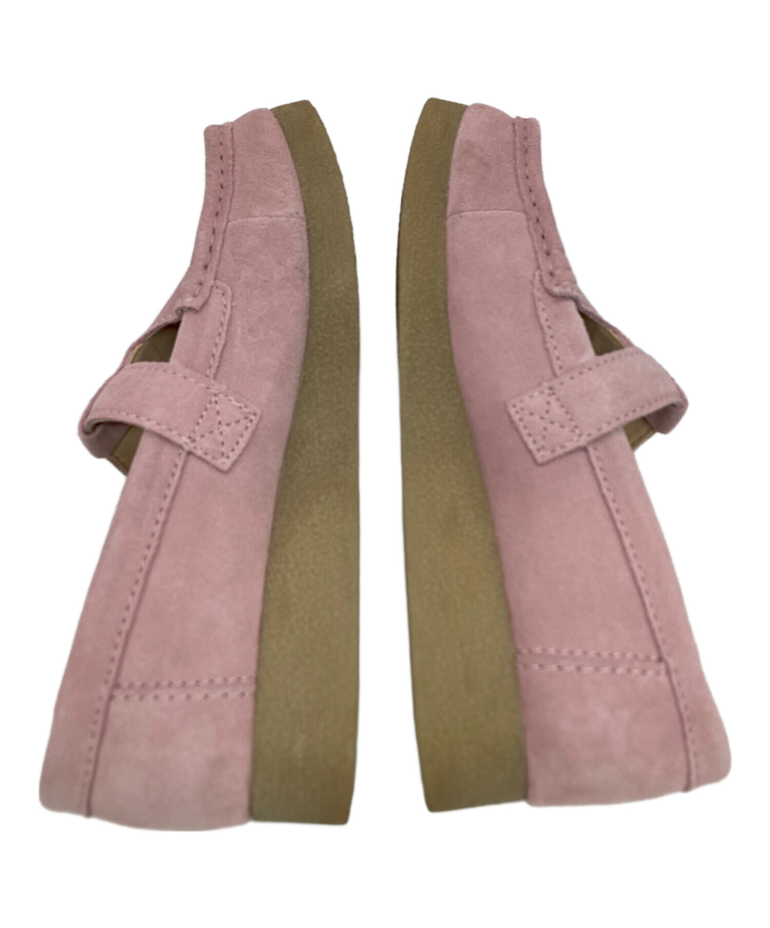 中古・古着通販】CLARKS (クラークス) モカシンシューズ ピンク サイズ