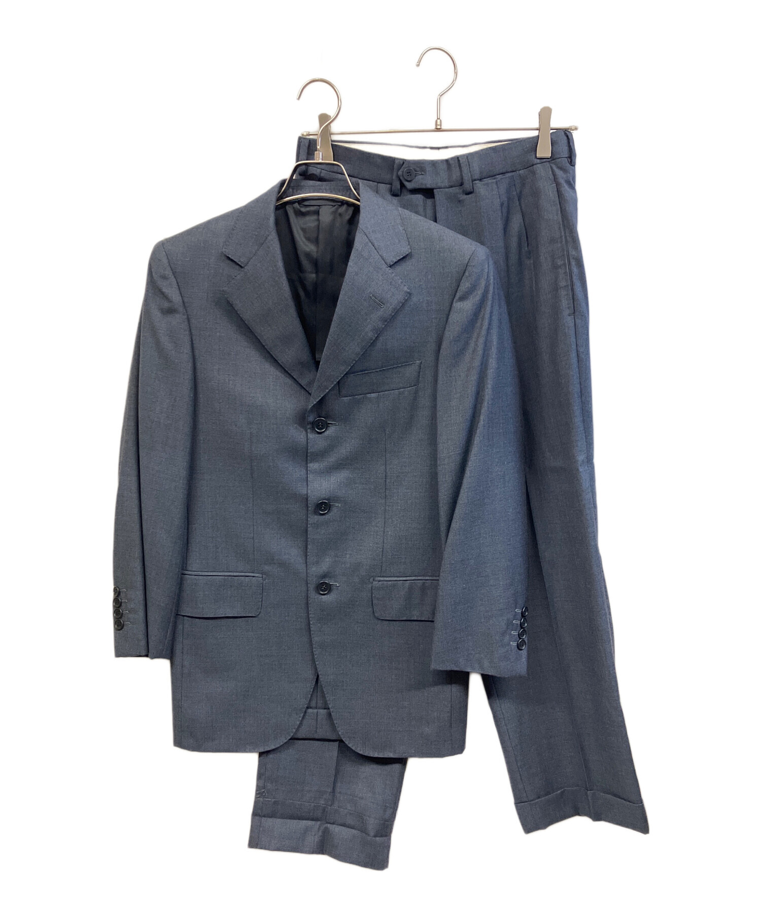 【未使用級】ビームス トラベル セットアップスーツ ネイビー 44 S 中古・古着通販】BEAMS (ビームス) セットアップスーツ ネイビー