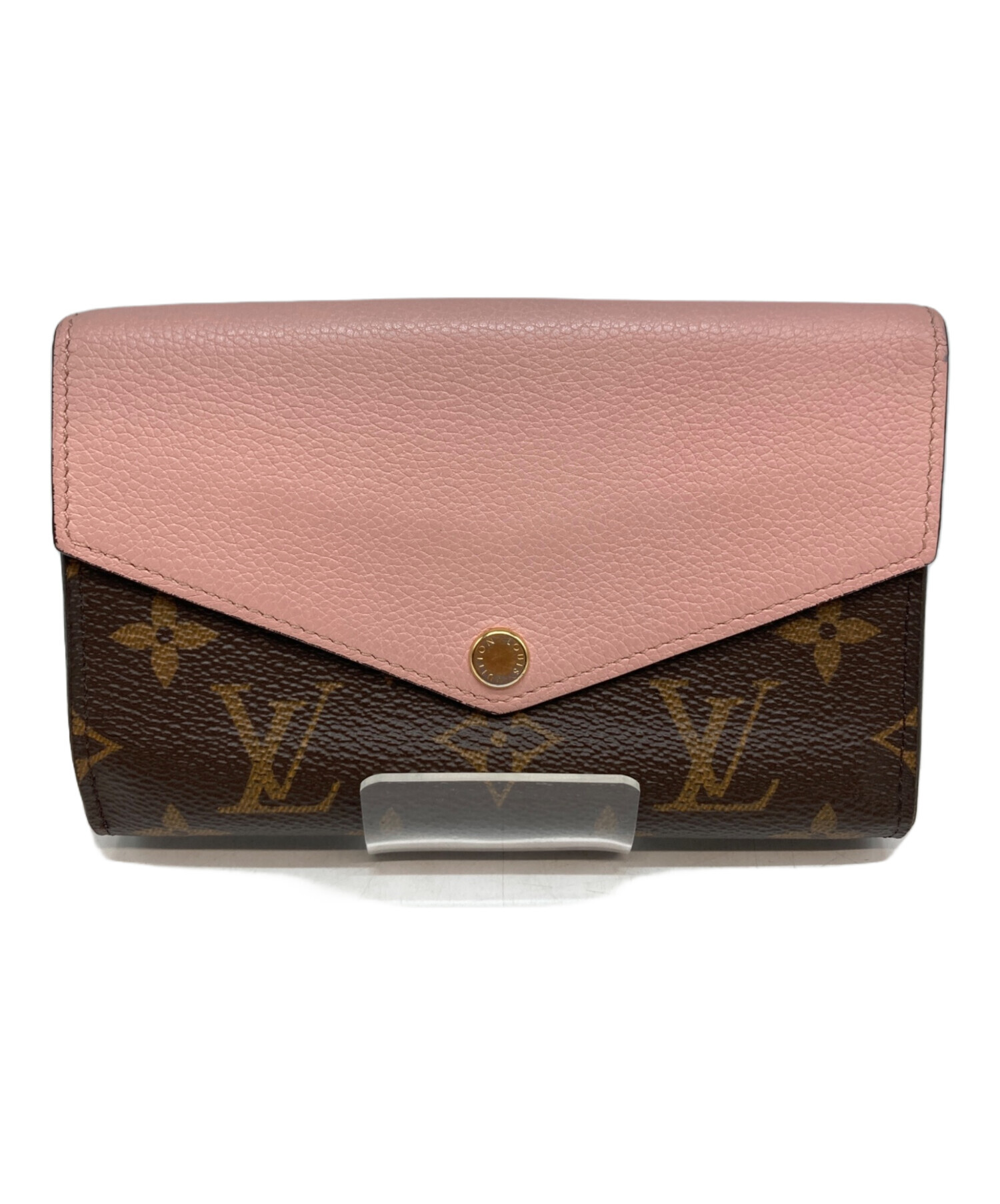 LOUIS VUITTON ルイヴィトン 財布・ケース  ピンク 【古着】【中古】【送料無料】 中古・古着通販】LOUIS VUITTON (ルイ ヴィトン) 3つ折り財布 ブラウン