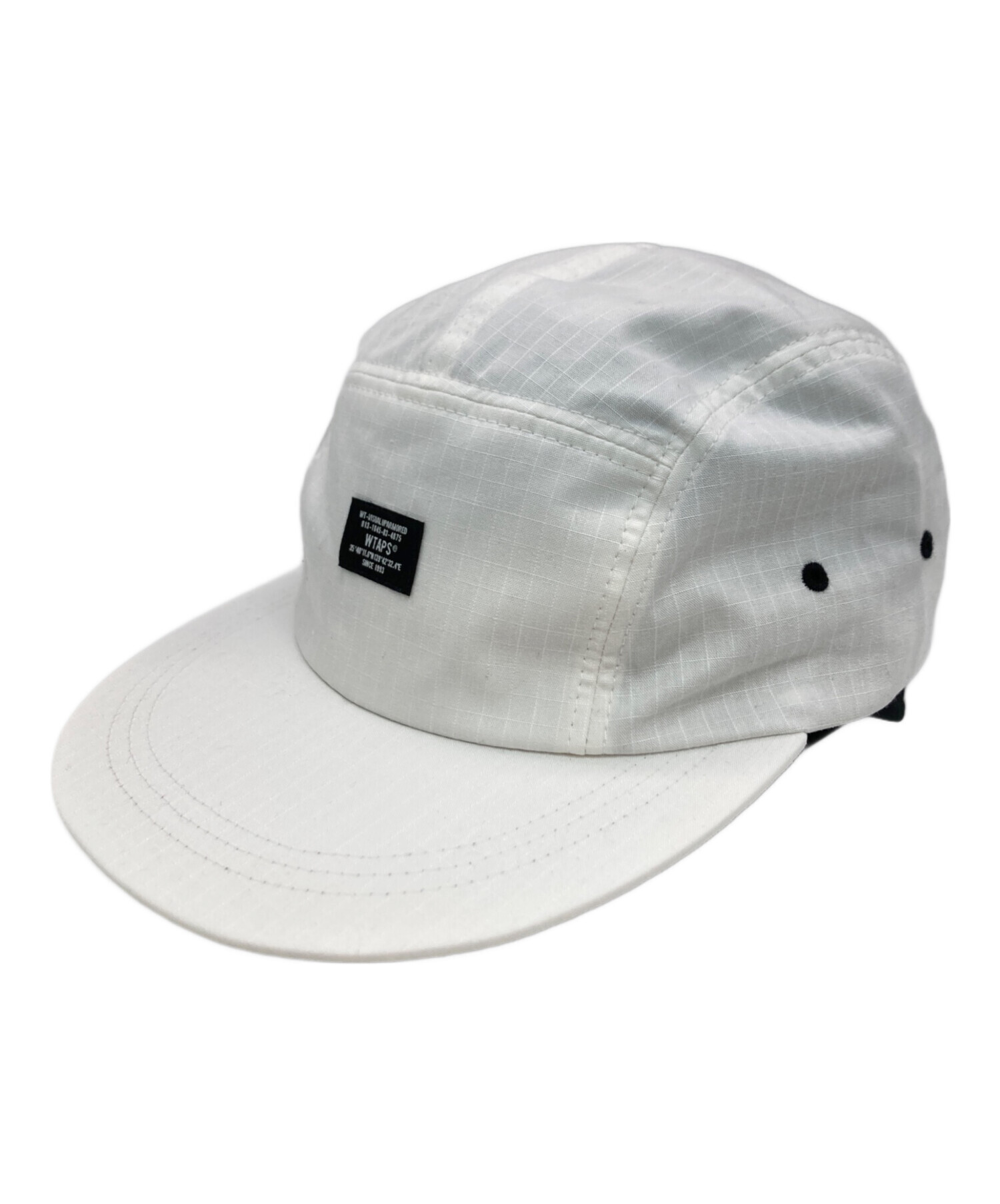 WTAPS ホワイト ブラック キャップ 中古・古着通販】WTAPS (ダブルタップス) キャンプキャップ ホワイト