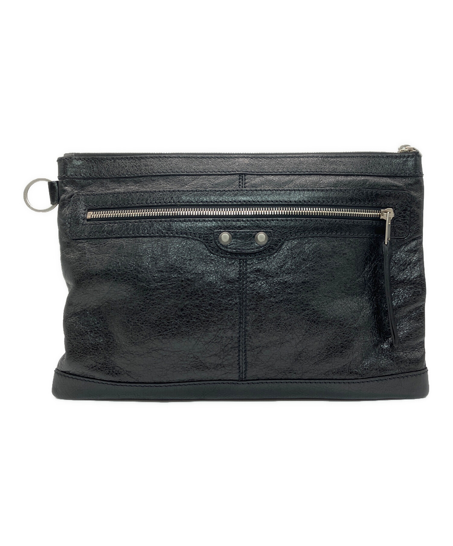 中古・古着通販】BALENCIAGA (バレンシアガ) クラッチバッグ ブラック 