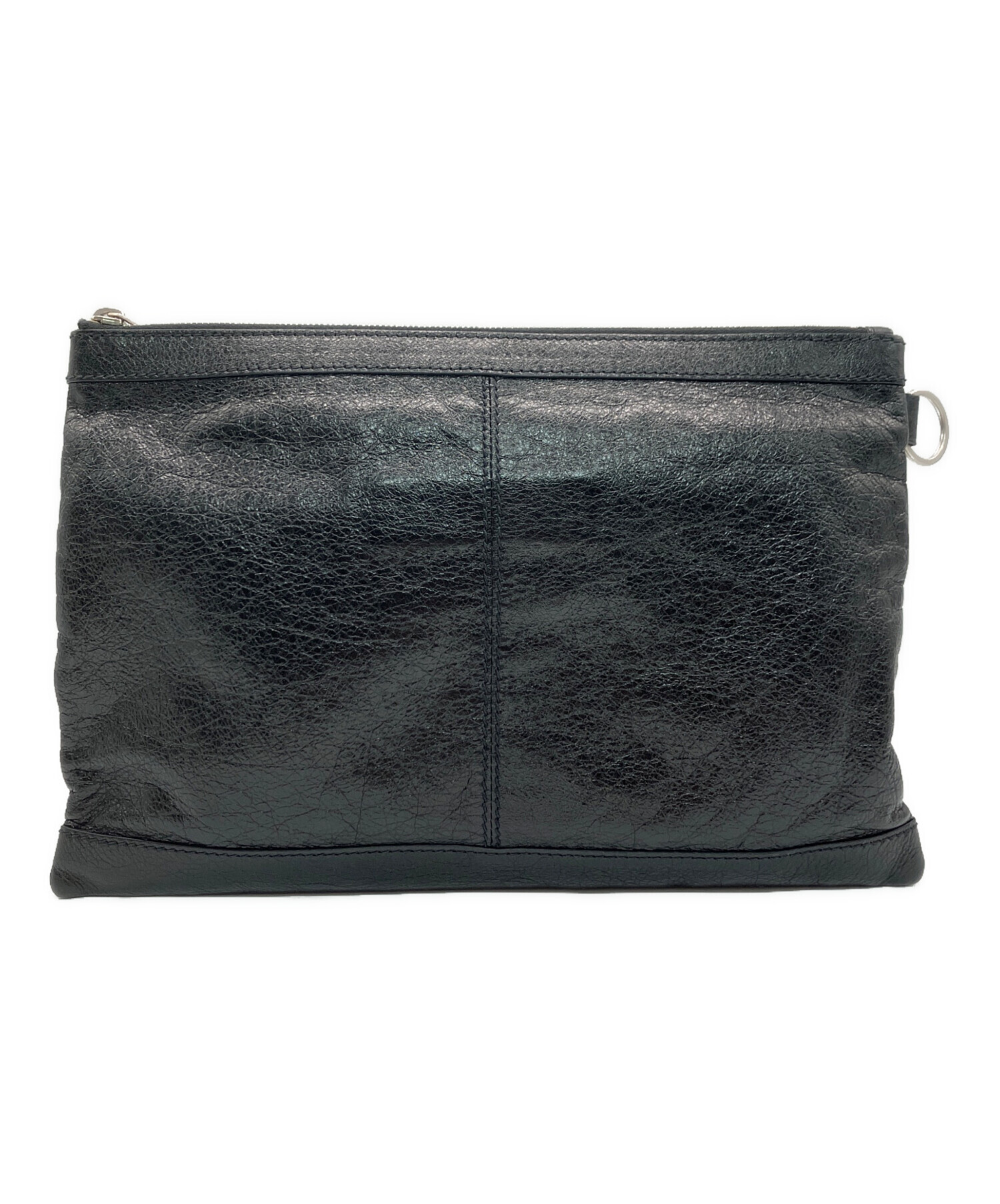 【激レア 美品】バレンシアガ クラッチバッグ 594428 ブラック ファー 中古・古着通販】BALENCIAGA (バレンシアガ) クラッチバッグ ブラック