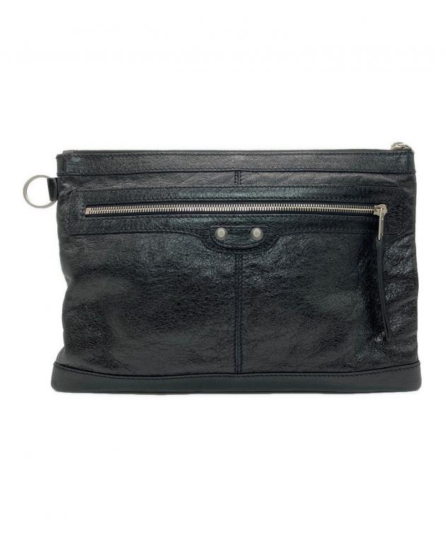 中古・古着通販】BALENCIAGA (バレンシアガ) クラッチバッグ ブラック 
