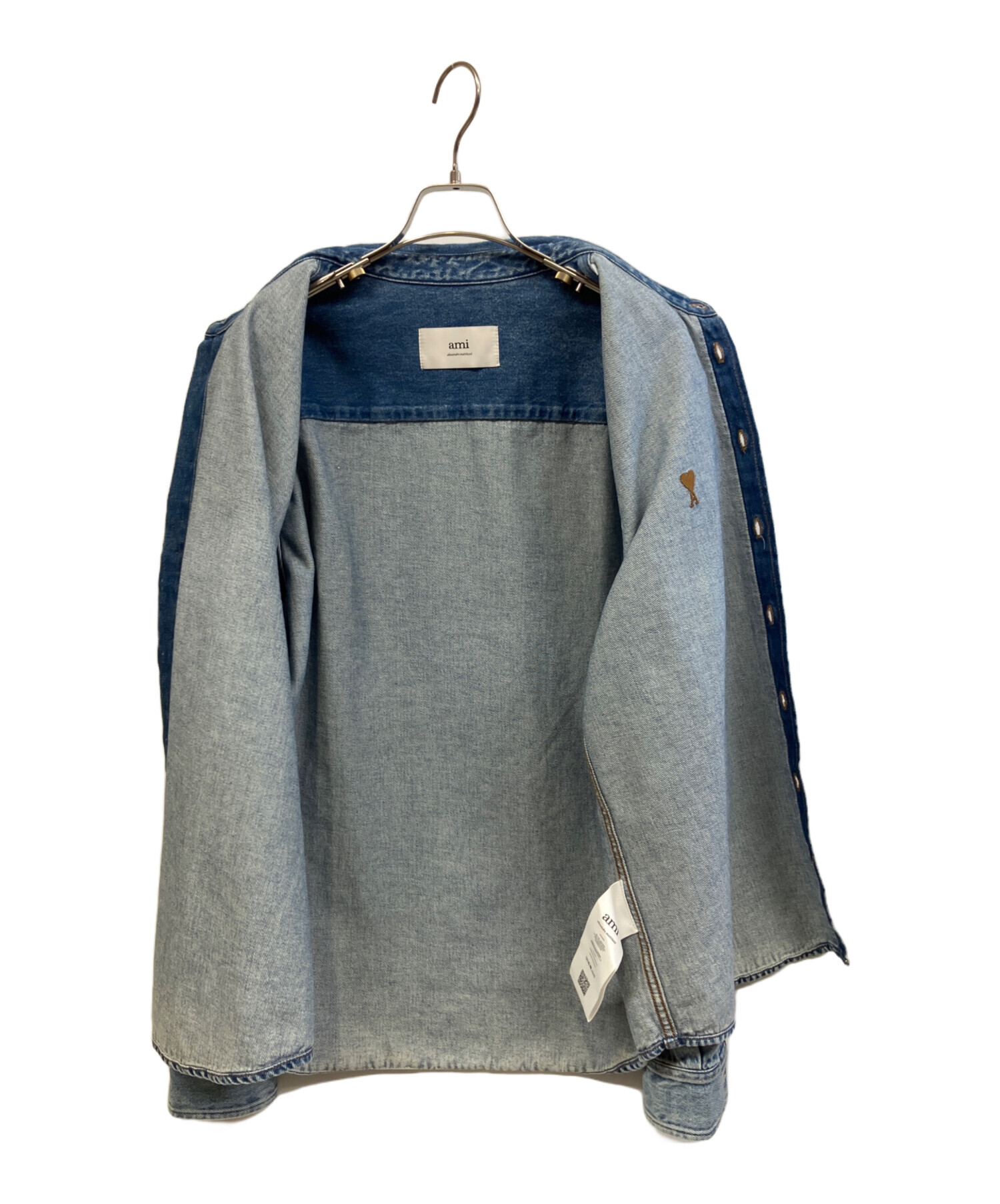 中古・古着通販】ami (アミ) デニムシャツ インディゴ サイズ:M