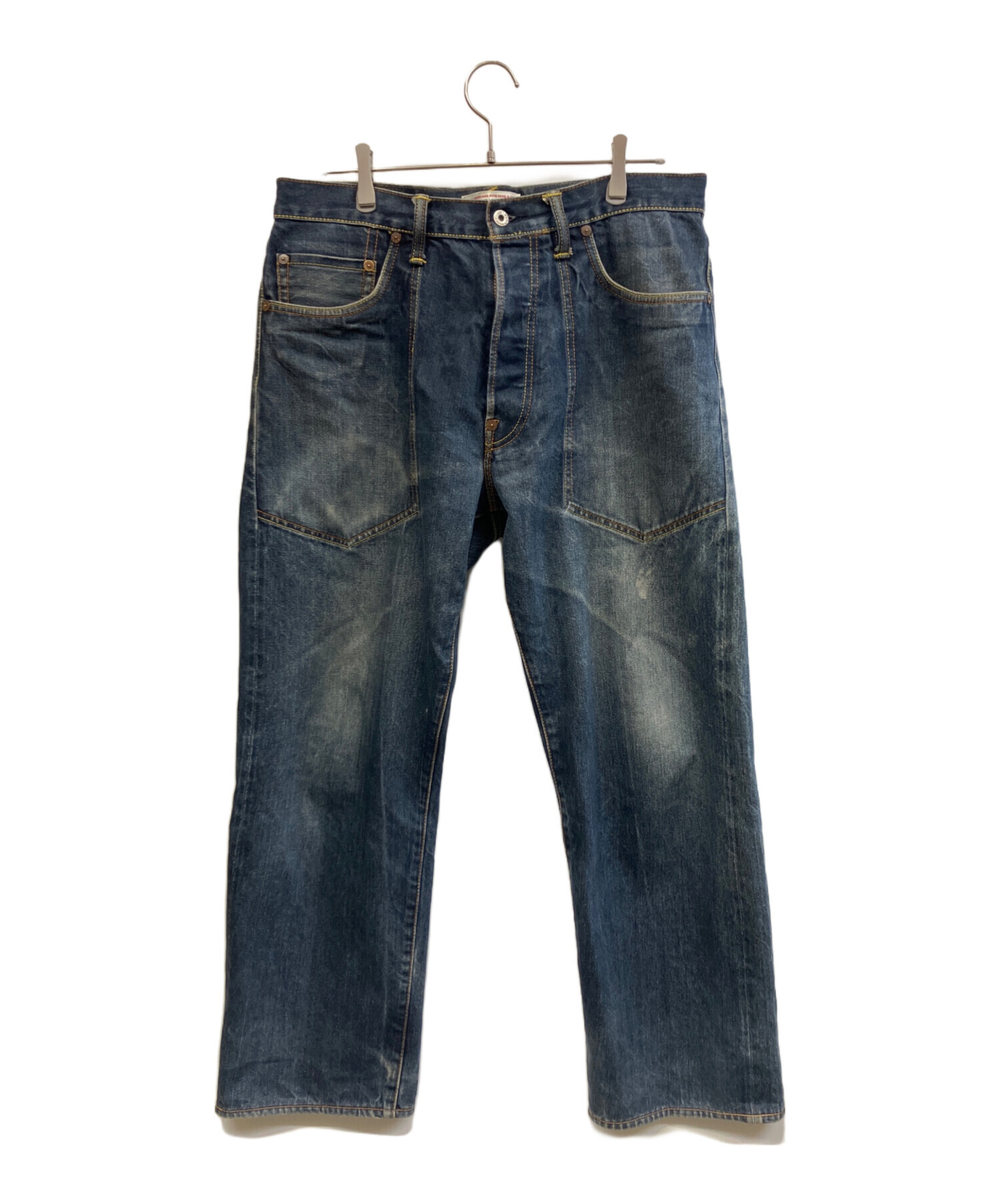 【2月末まで断捨離セール！】EVISU デニムパンツ W34×L35 中古・古着通販】EVISU (エヴィス) デニムパンツ インディゴ サイズ