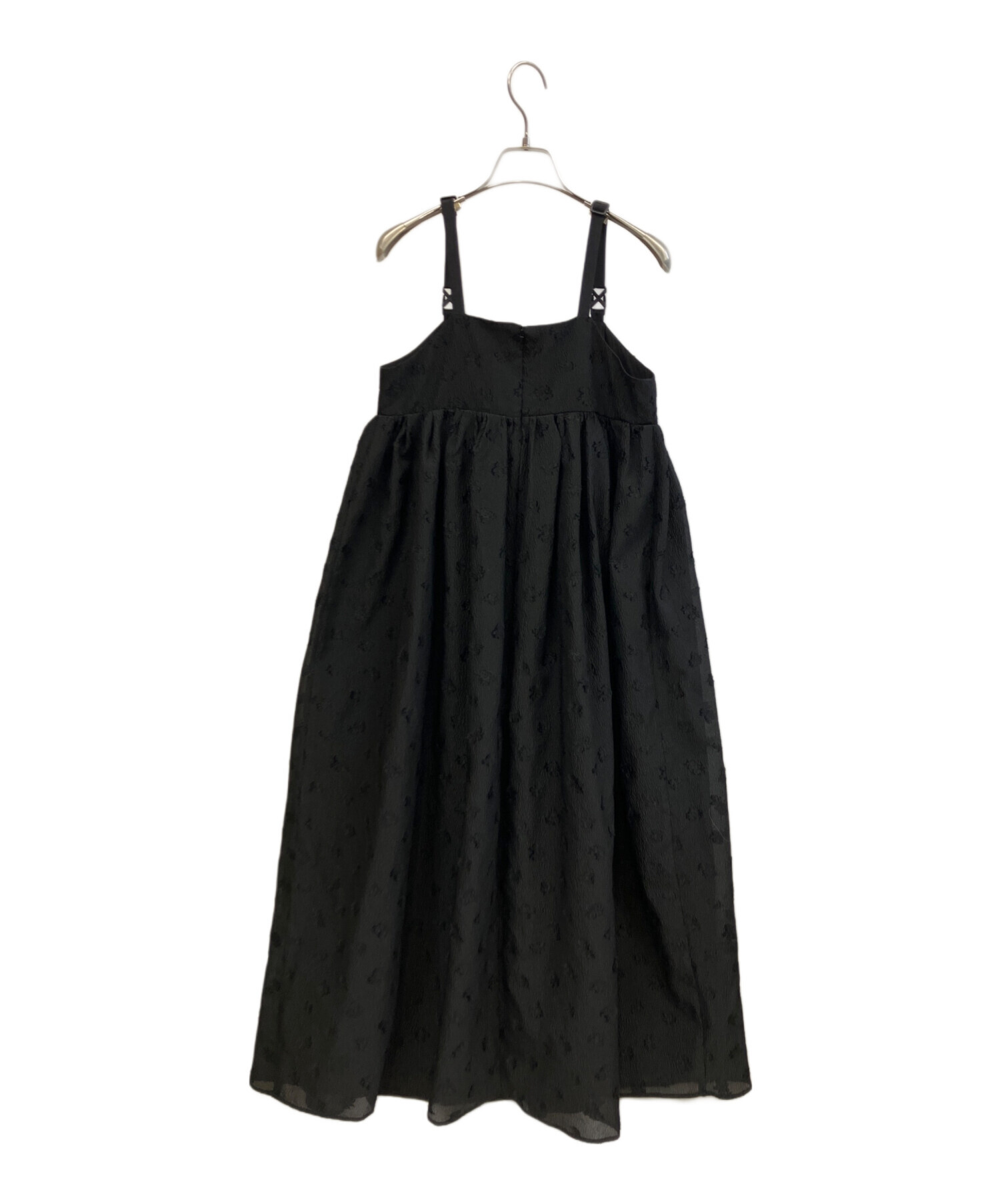 EBONY エボニー ベスト/ノースリーブ F 黒 【古着】【中古】 中古・古着通販】emmi (エミ) ノースリーブ・キャミソールワンピース