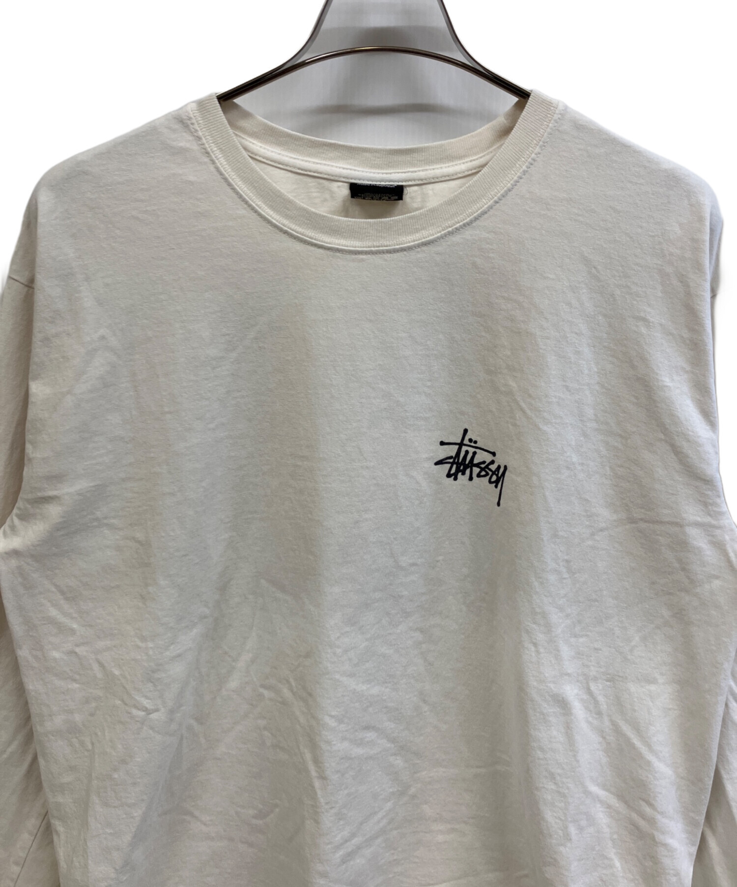 Stussy ロングスリーブTシャツ ホワイト 中古・古着通販】stussy (ステューシー) ロングスリーブTシャツ