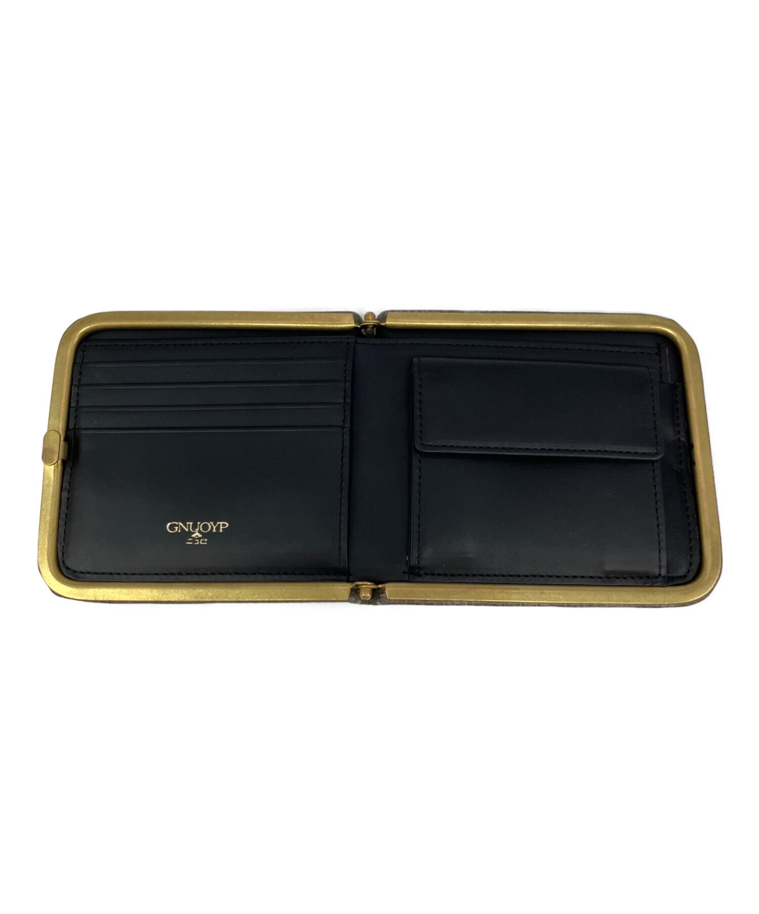 中古・古着通販】GNUOYP (ニュピ) 天溝折財布 ブラウン｜ブランド
