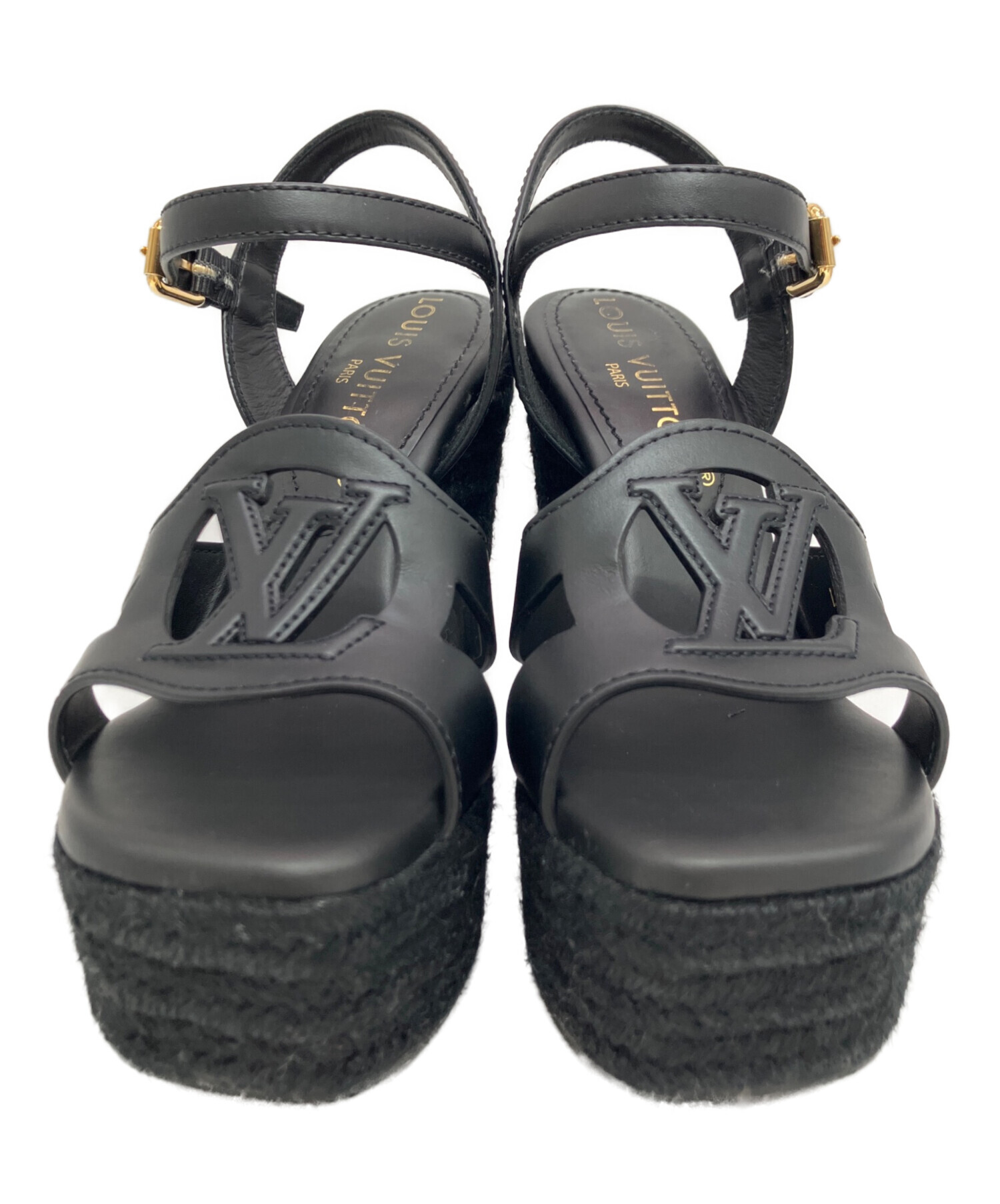 中古・古着通販】LOUIS VUITTON (ルイ ヴィトン) サンダル ブラック