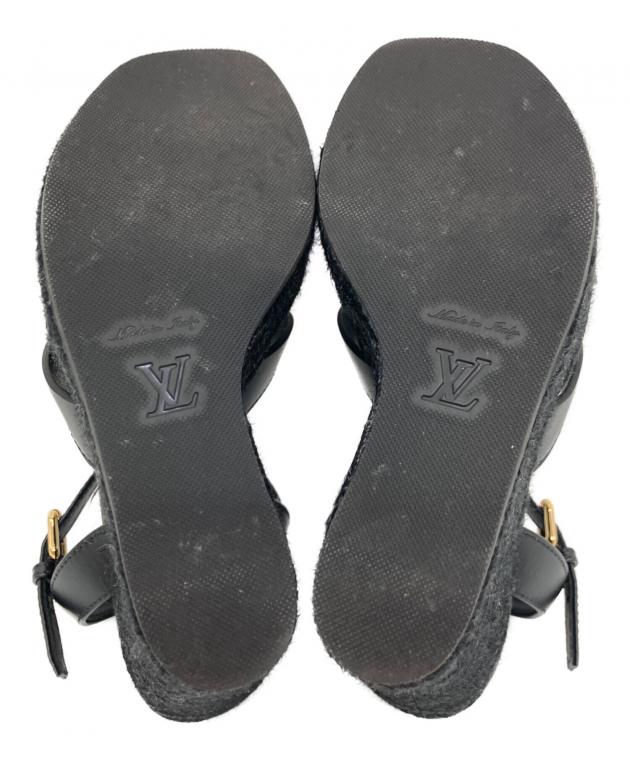 中古・古着通販】LOUIS VUITTON (ルイ ヴィトン) サンダル ブラック