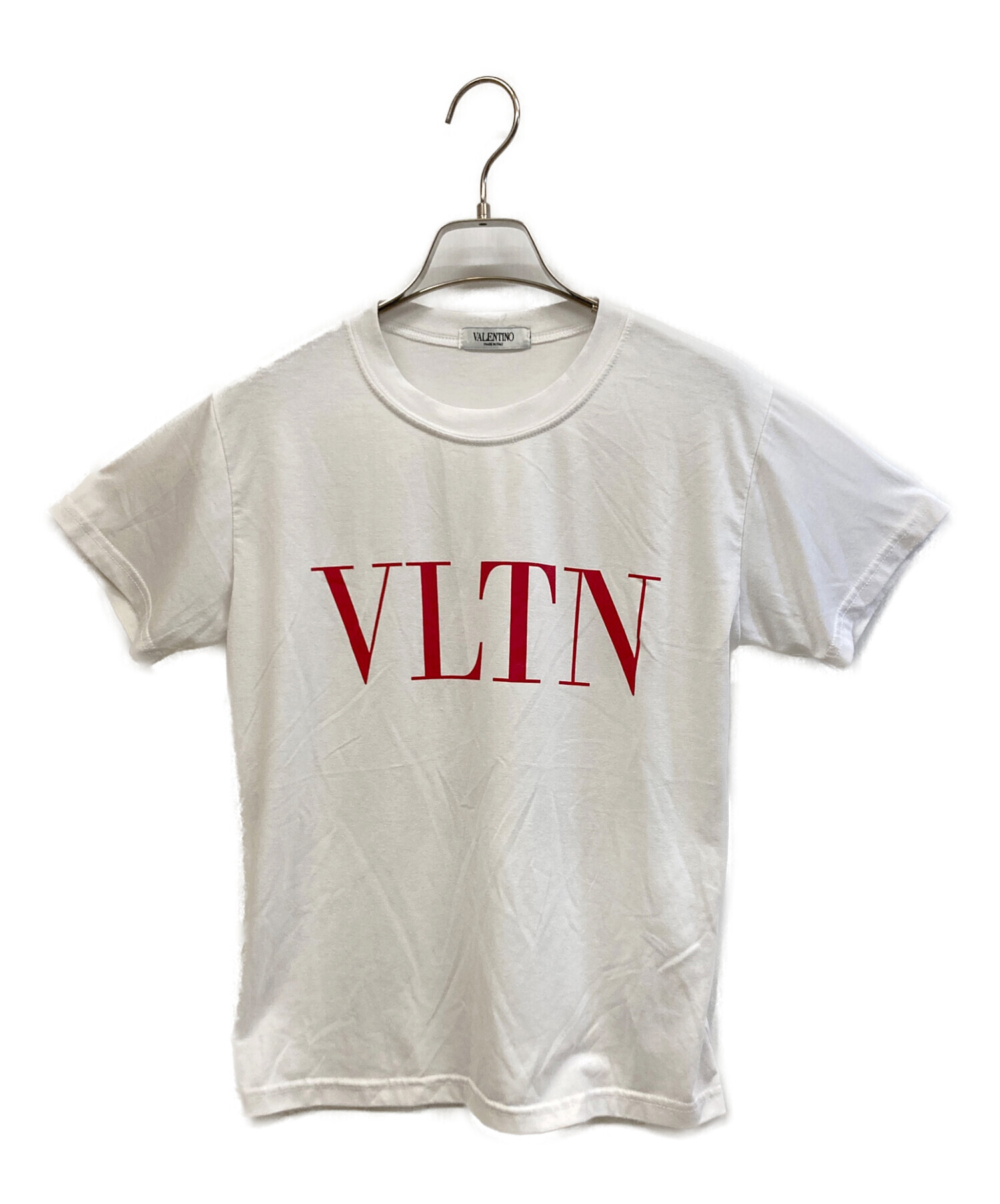 VALENTION バレンティノ ヴァレンティノ ホワイト Tシャツ レディース VALENTION バレンティノ ヴァレンティノ ホワイト Tシャツ