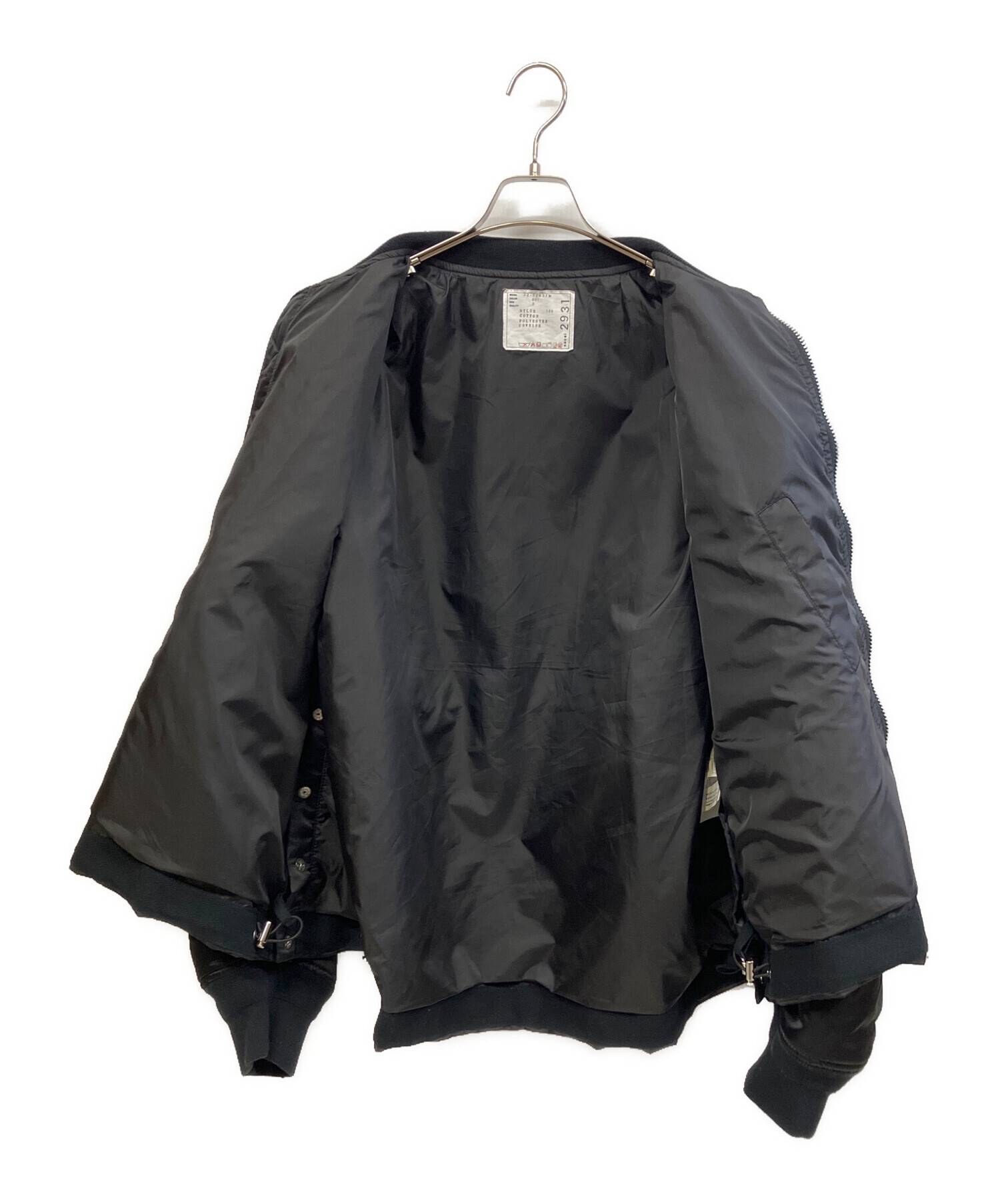 中古・古着通販】sacai (サカイ) NYLON TWILL BLOUSON ブラック サイズ