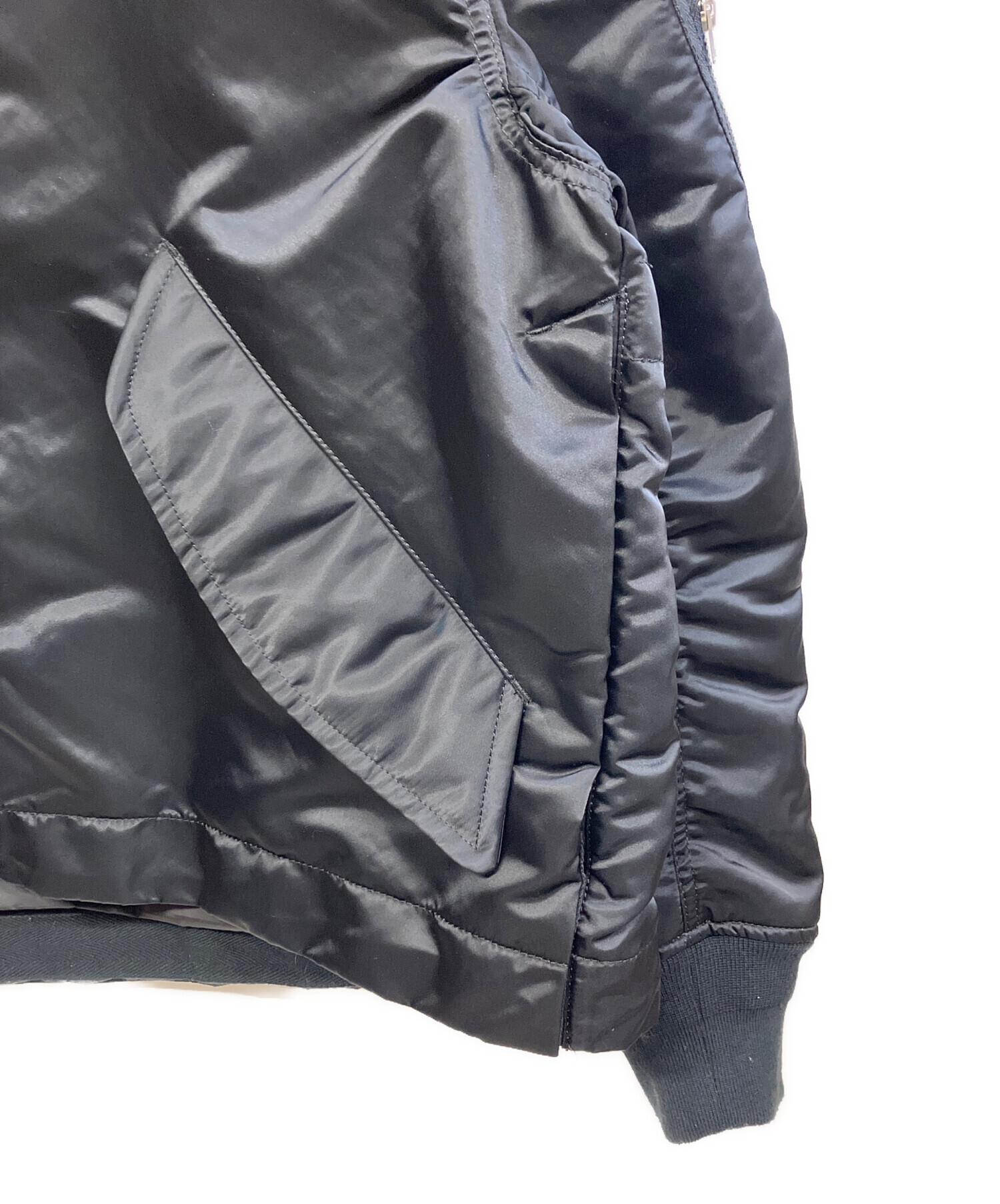 中古・古着通販】sacai (サカイ) NYLON TWILL BLOUSON ブラック サイズ