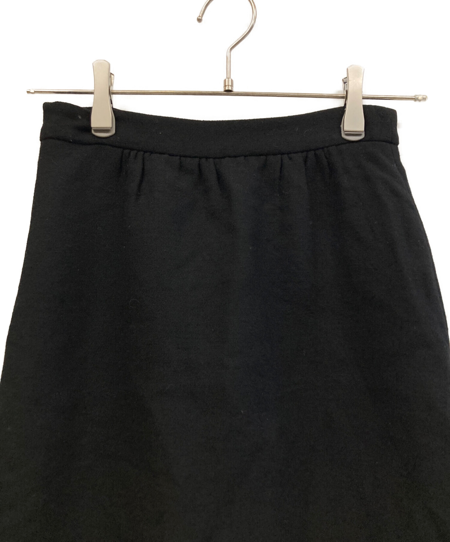 中古・古着通販】MIU MIU (ミュウミュウ) ウールスカート ブラック