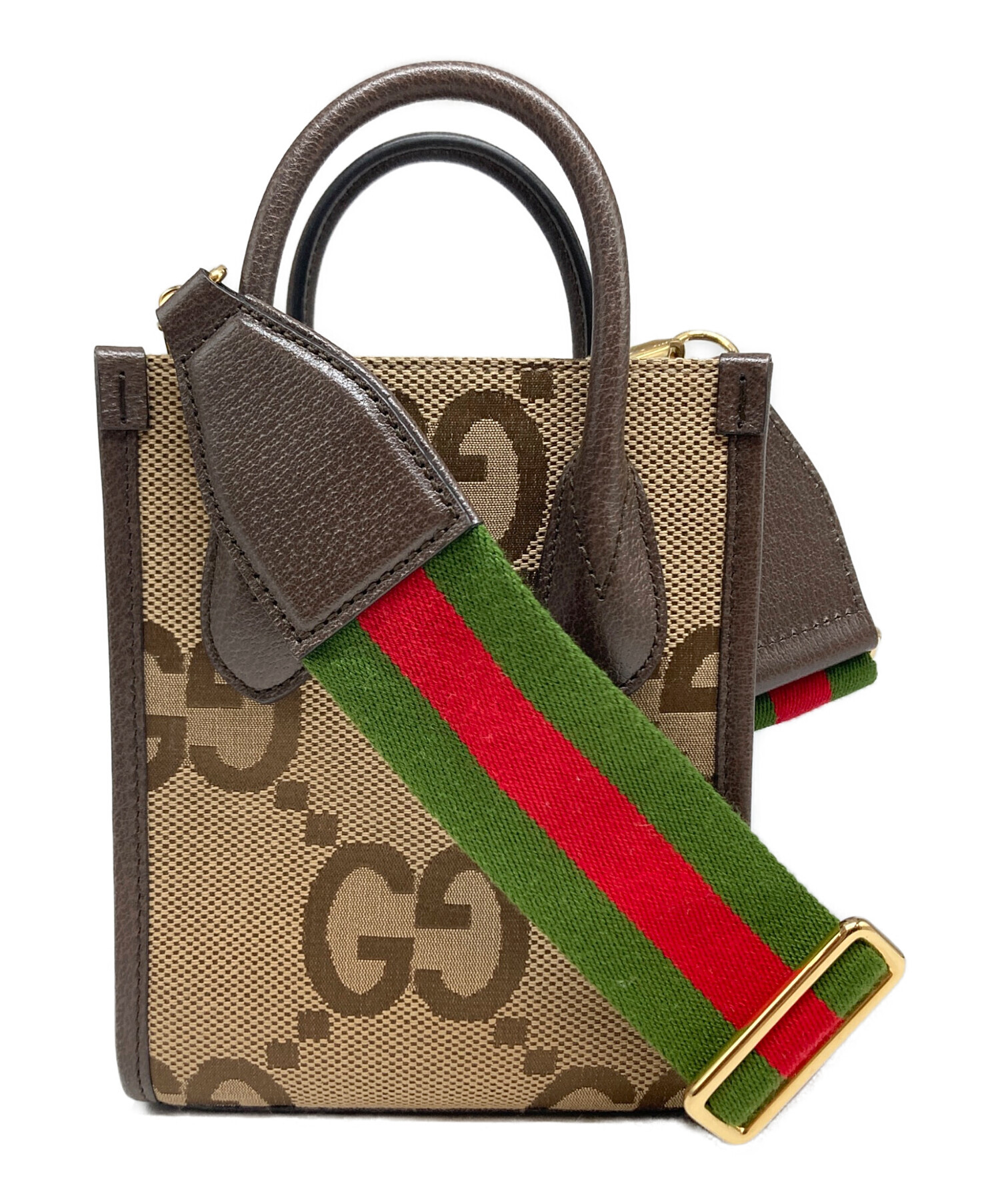 中古・古着通販】GUCCI (グッチ) 2WAYミニトートバッグ ブラウン 