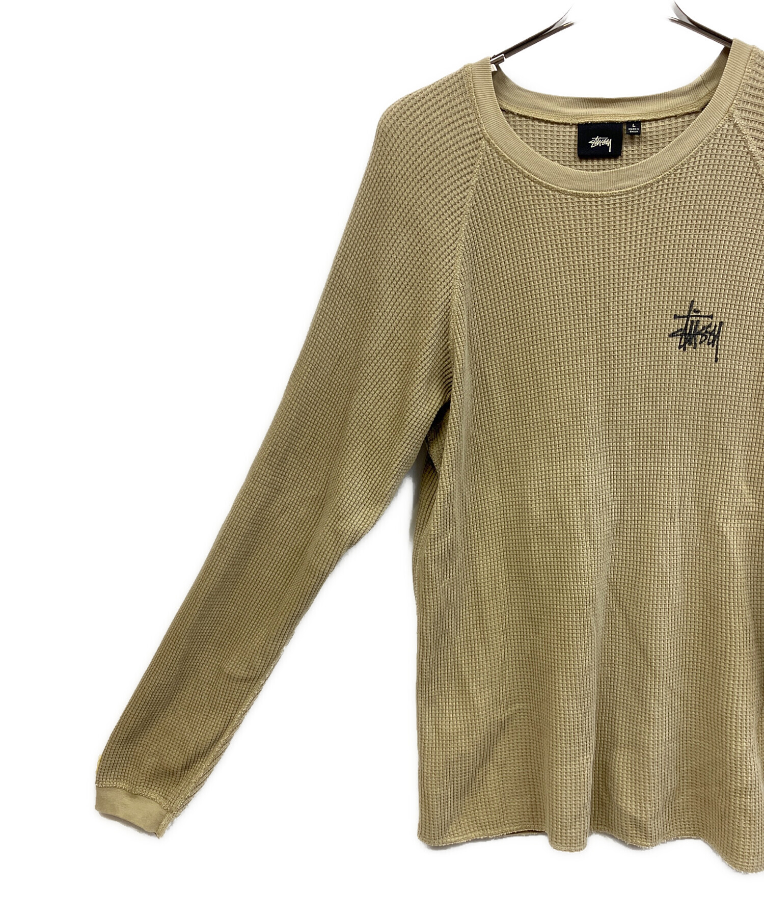 中古・古着通販】stussy (ステューシー) 長袖カットソー カーキ サイズ 