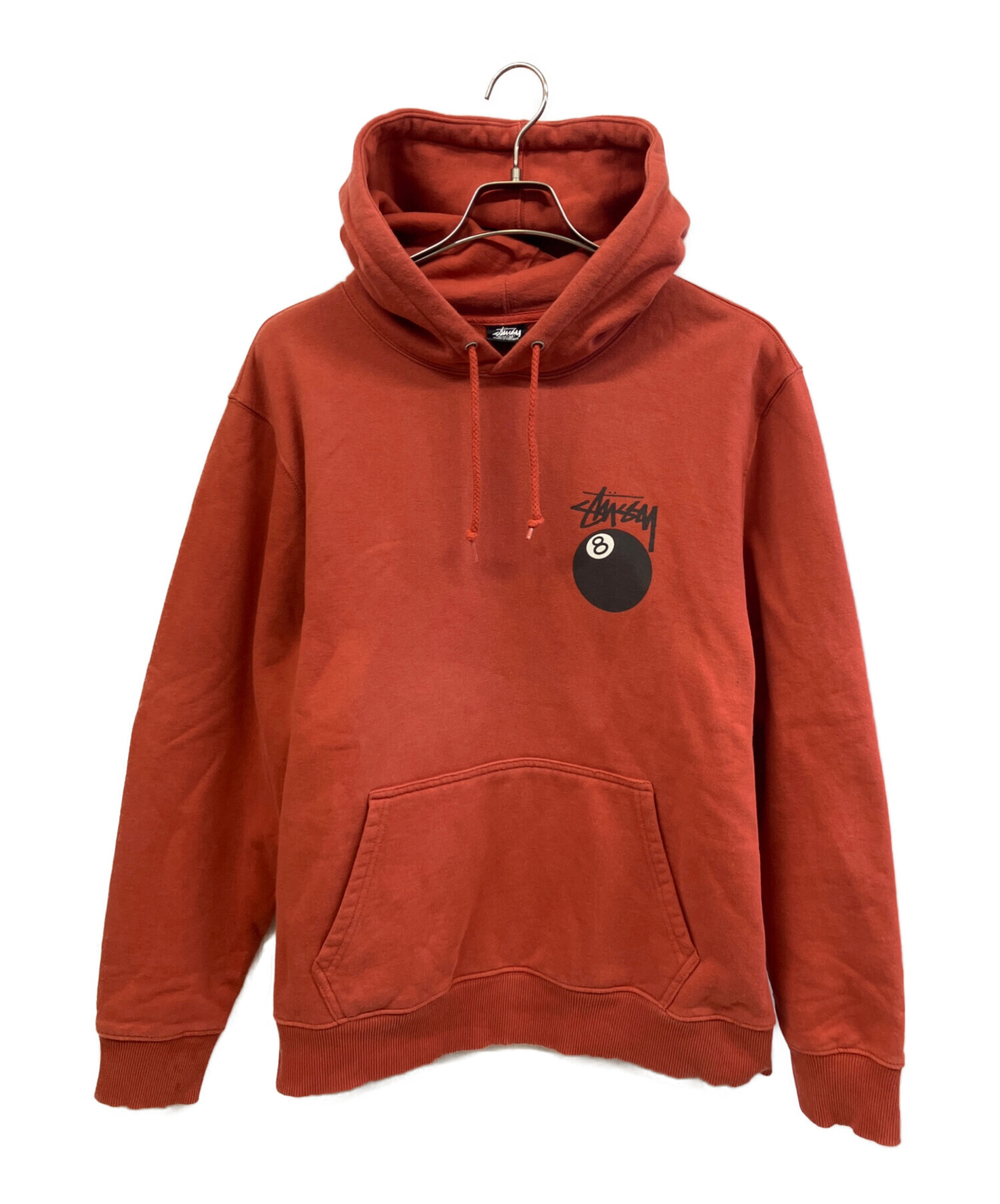 中古・古着通販】stussy (ステューシー) プルオーバーパーカー レッド 