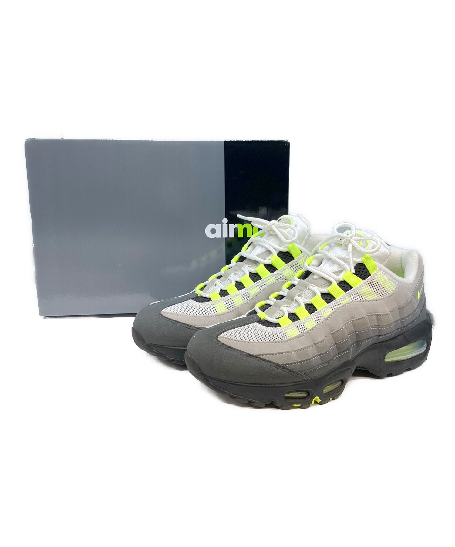 中古・古着通販】NIKE (ナイキ) ローカットスニーカー グレー×黄緑