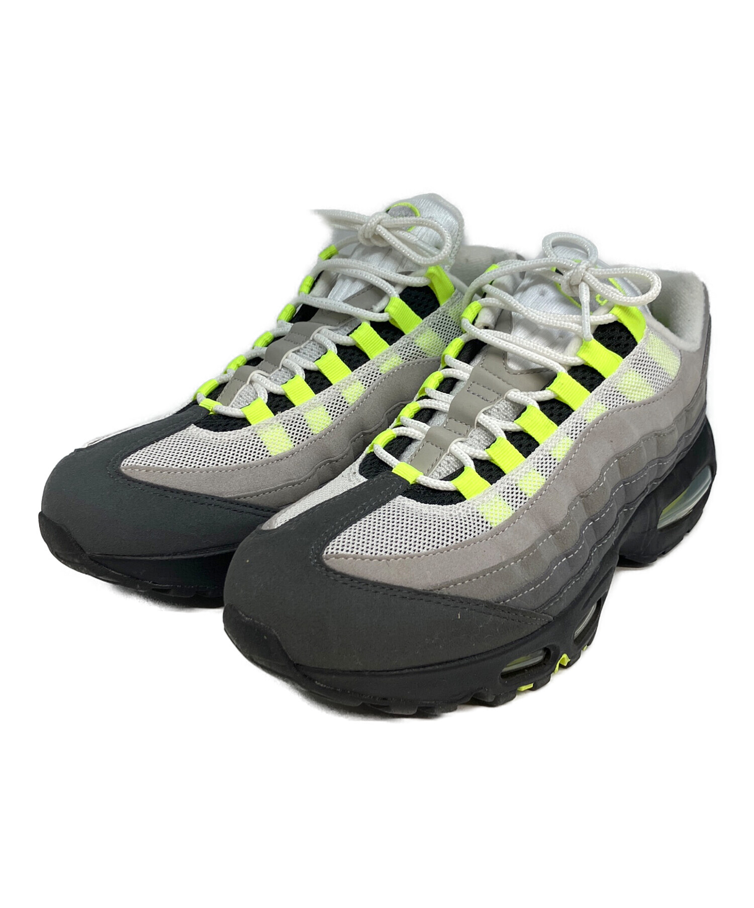 中古・古着通販】NIKE (ナイキ) ローカットスニーカー グレー×黄緑