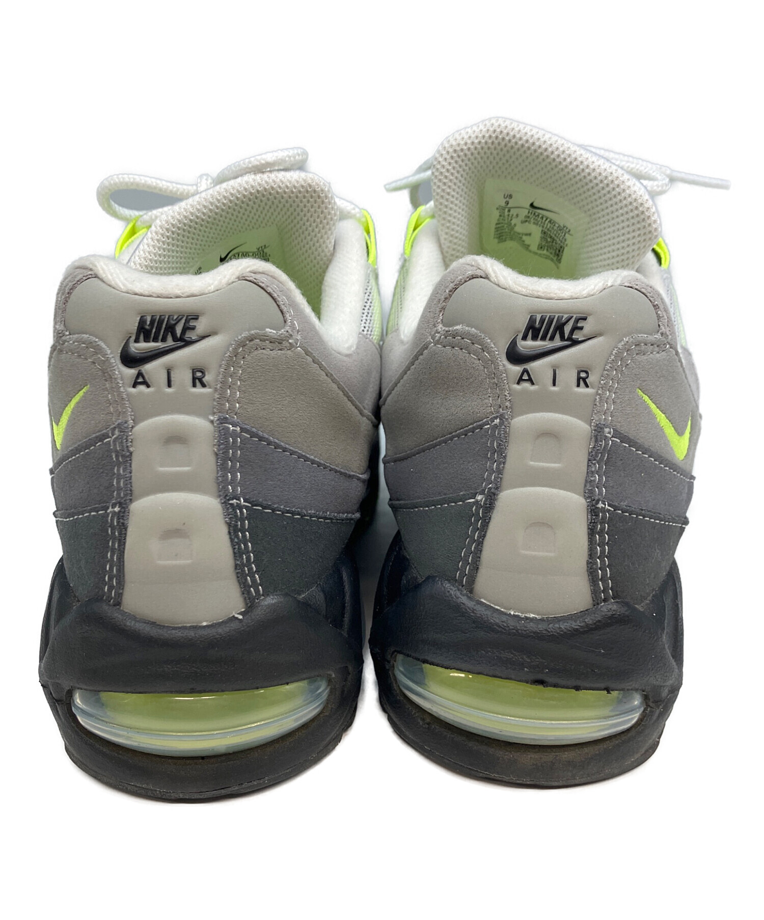 中古・古着通販】NIKE (ナイキ) ローカットスニーカー グレー×黄緑