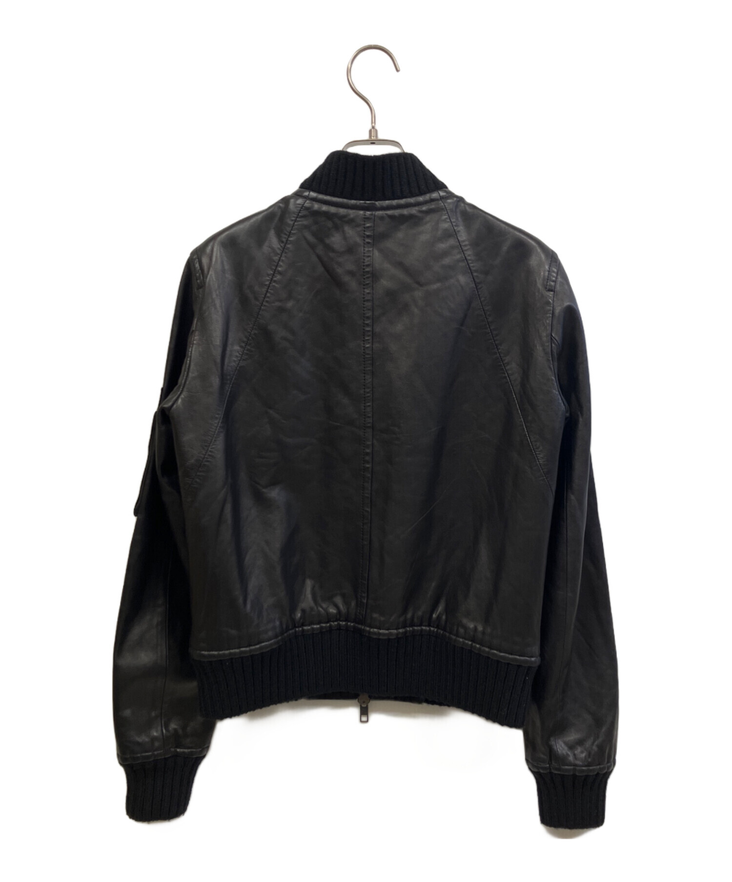 ヴィンテージ　ラムレザージャケット 中古・古着通販】VINCE (ヴィンス) ラムレザージャケット ブラック