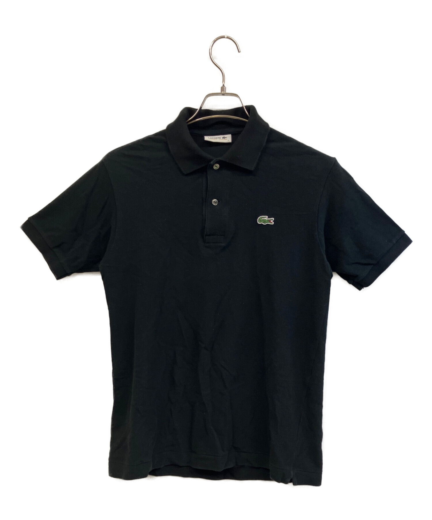 中古・古着通販】LACOSTE (ラコステ) ポロシャツ ブラック サイズ:3
