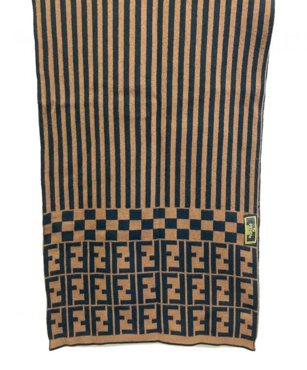 中古・古着通販】FENDI (フェンディ) マフラー ブラウン×ブラック