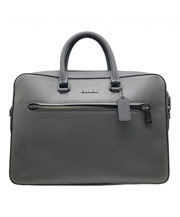 Coach ビジネスバッグ グレー 中古・古着通販】COACH (コーチ) ビジネスバッグ グレー｜ブランド