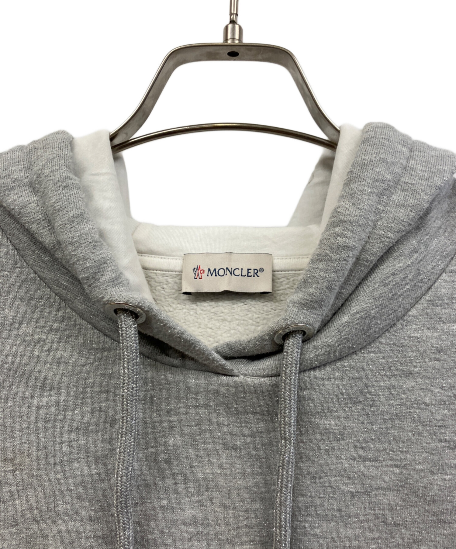 中古・古着通販】MONCLER (モンクレール) プルオーバーパーカー グレー
