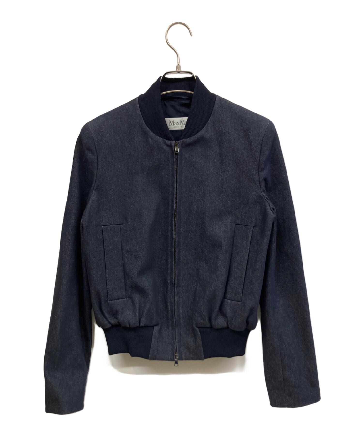 中古・古着通販】MaxMara (マックスマーラ) デニムブルゾン インディゴ 