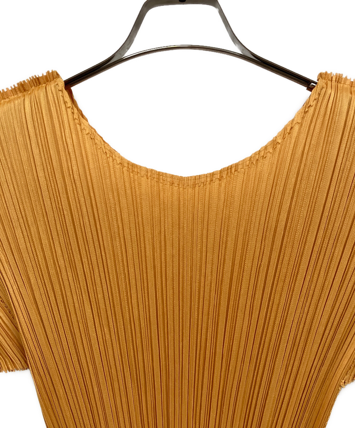 pleats please ミスト 半袖 イエロー 3 中古・古着通販】PLEATS PLEASE (プリーツプリーズ) 半袖カットソー