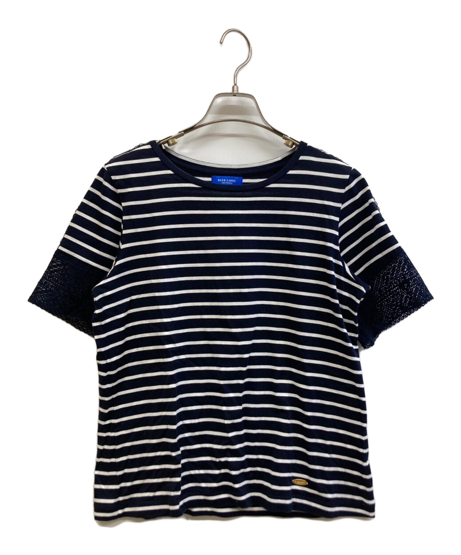 BLUE LABEL CRESTBRIDGE 半袖Tシャツ　ネイビー　38 中古・古着通販】BLUE LABEL CRESTBRIDGE (ブルーレーベルクレスト