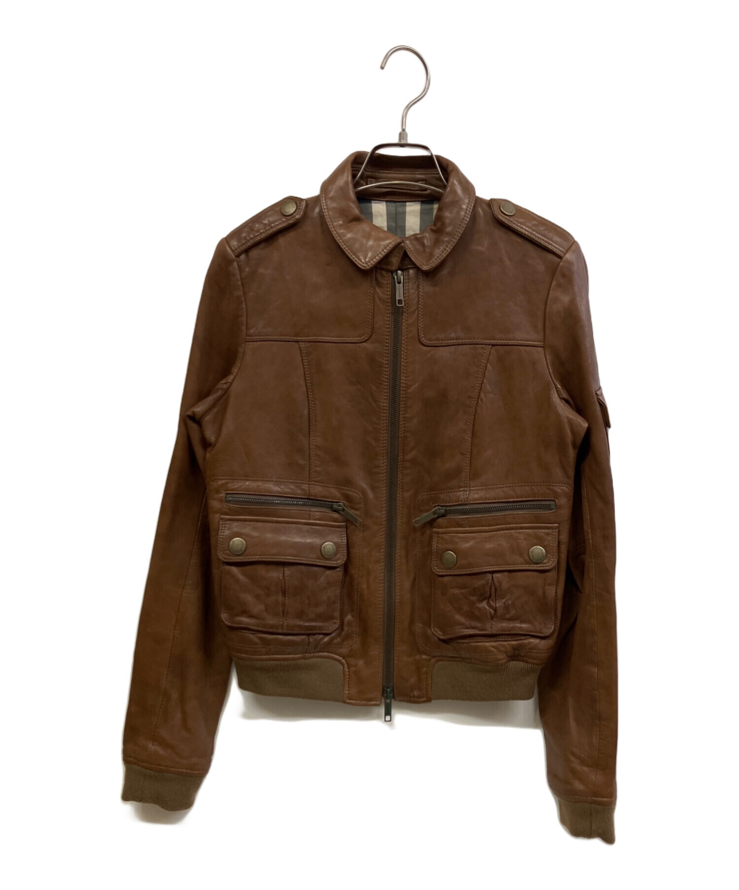 中古・古着通販】BURBERRY LONDON (バーバリーロンドン) ラムレザー