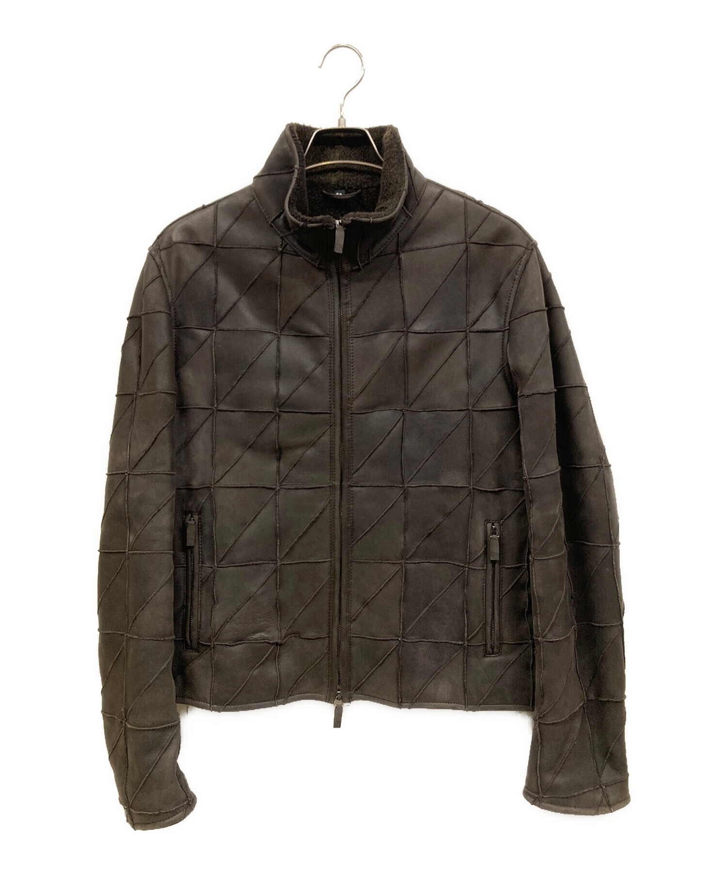 GIORGIO ARMANI Archive スエード ムートンジャケット 50 中古・古着通販】GIORGIO ARMANI (ジョルジオアルマーニ) ムートン