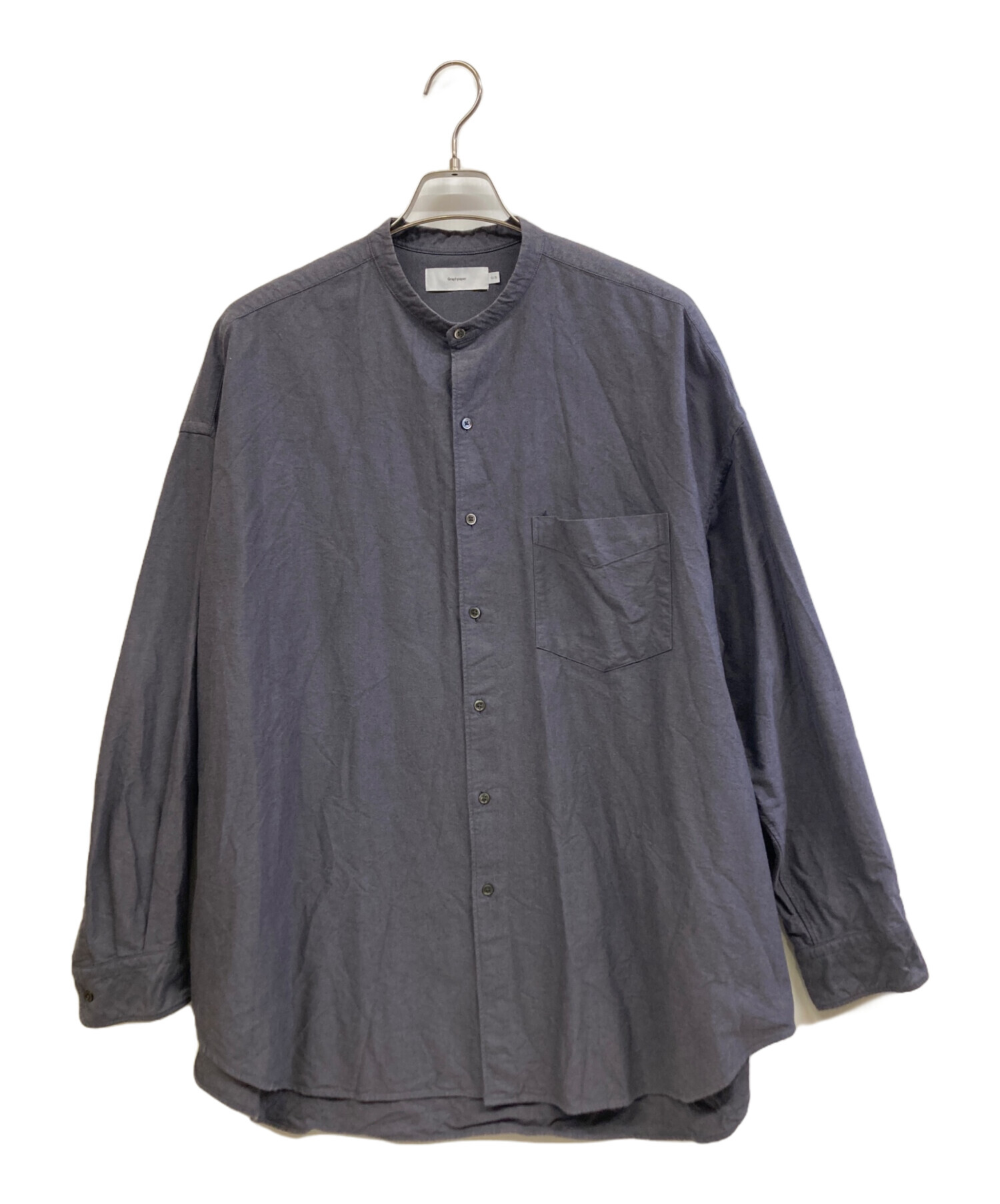 古着 グラフペーパー ロンT Tシャツ 墨黒 中古・古着通販】Graphpaper (グラフペーパー) 長袖シャツ グレー