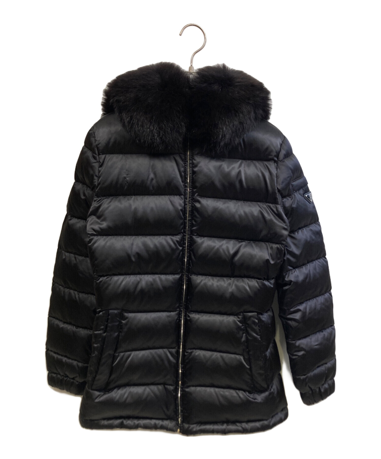 PRADA 中棉ジャケットTg.40 中古・古着通販】PRADA (プラダ) ダウンジャケット ブラック サイズ:40