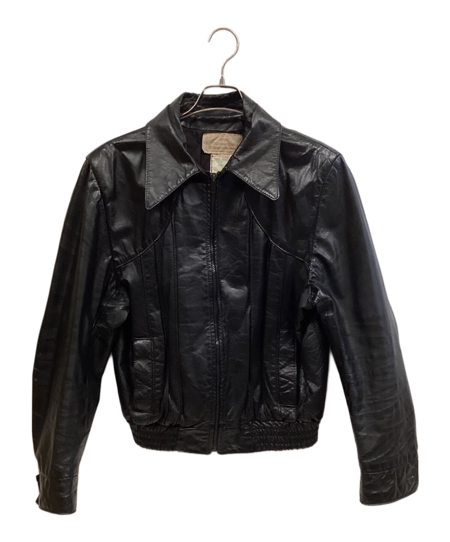 中古・古着通販】Sears (シアーズ) レザージャケット ブラック サイズ