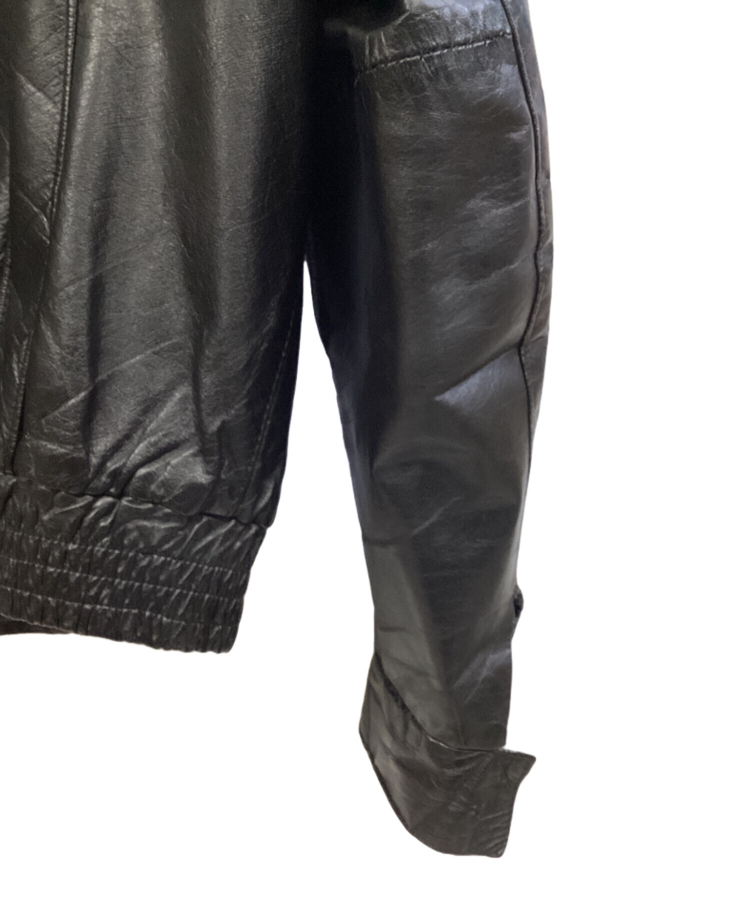 SEARS シアーズ 黒 レザージャケット Lサイズ　美品 中古・古着通販】Sears (シアーズ) レザージャケット ブラック サイズ