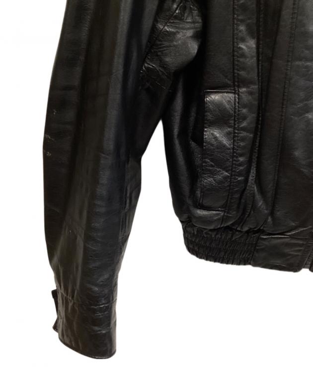 中古・古着通販】Sears (シアーズ) レザージャケット ブラック サイズ