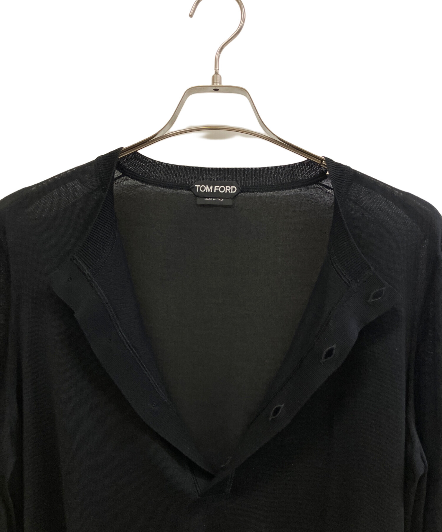 中古・古着通販】TOM FORD (トムフォード) シルク混ヘンリーTシャツ
