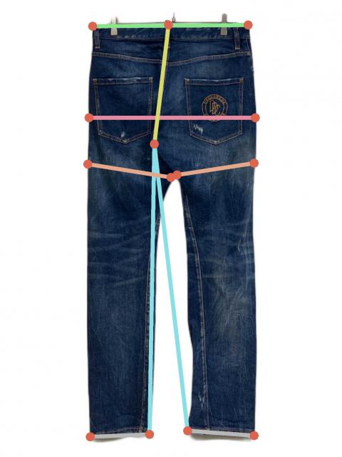 中古・古着通販】DSQUARED2 (ディースクエアード) ダメージ加工デニム