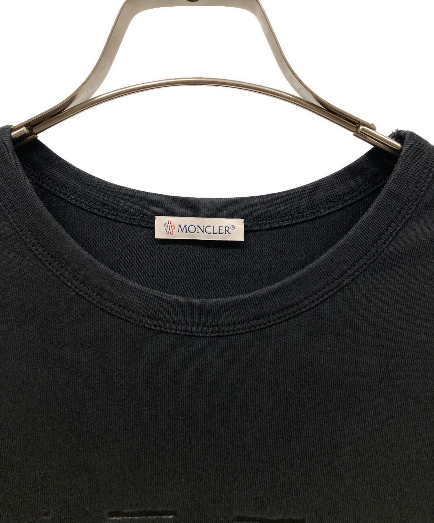 中古・古着通販】MONCLER (モンクレール) 半袖カットソー ブラック