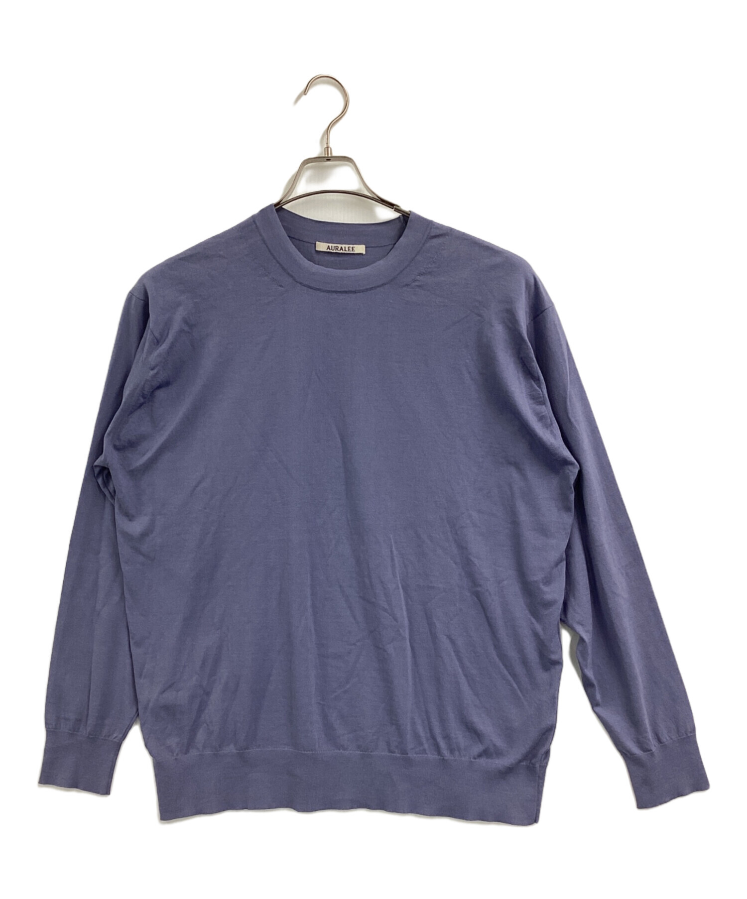 【AURALEE】メンズ長袖カットソー　サイズ3　2枚セット 中古・古着通販】AURALEE (オーラリー) 長袖カットソー ブルー サイズ