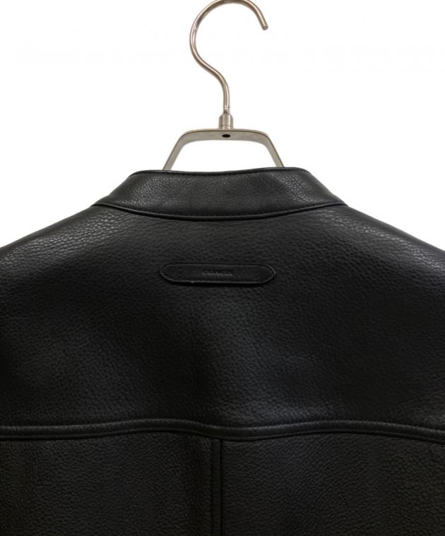 中古・古着通販】COACH (コーチ) レザージャケット ブラック サイズ:M