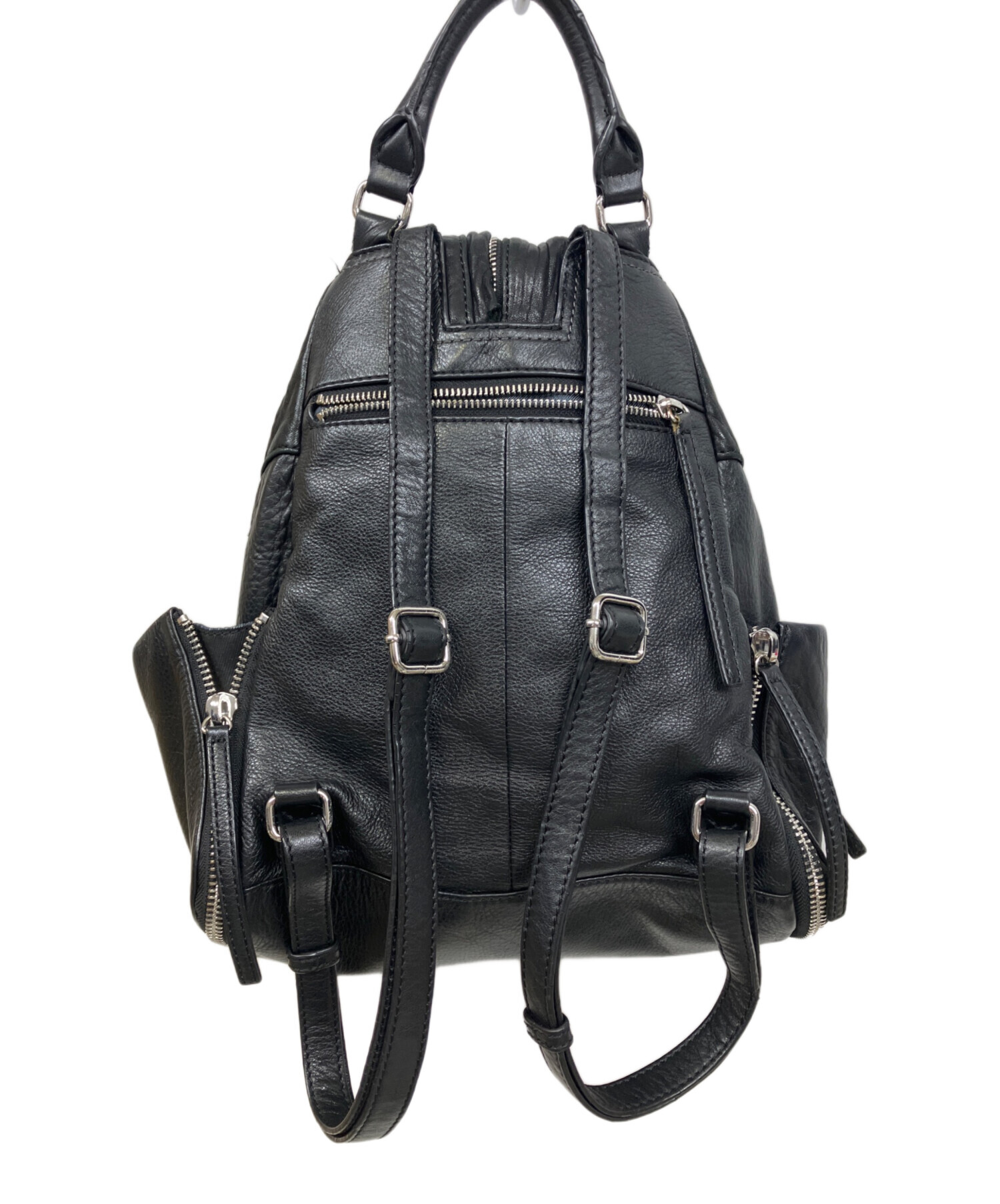 中古・古着通販】DIESEL (ディーゼル) レザーセンタージップリュック
