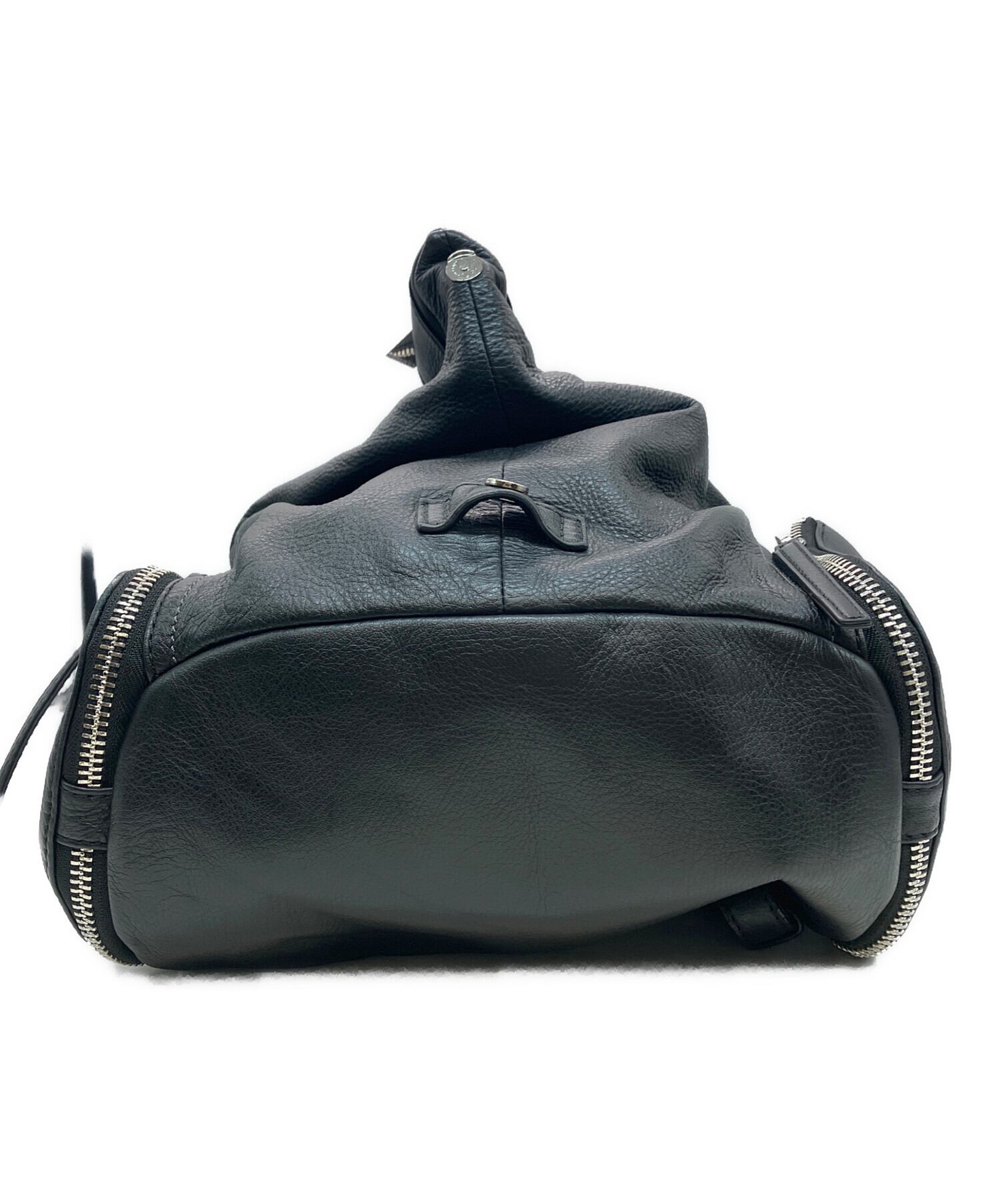 中古・古着通販】DIESEL (ディーゼル) レザーセンタージップリュック