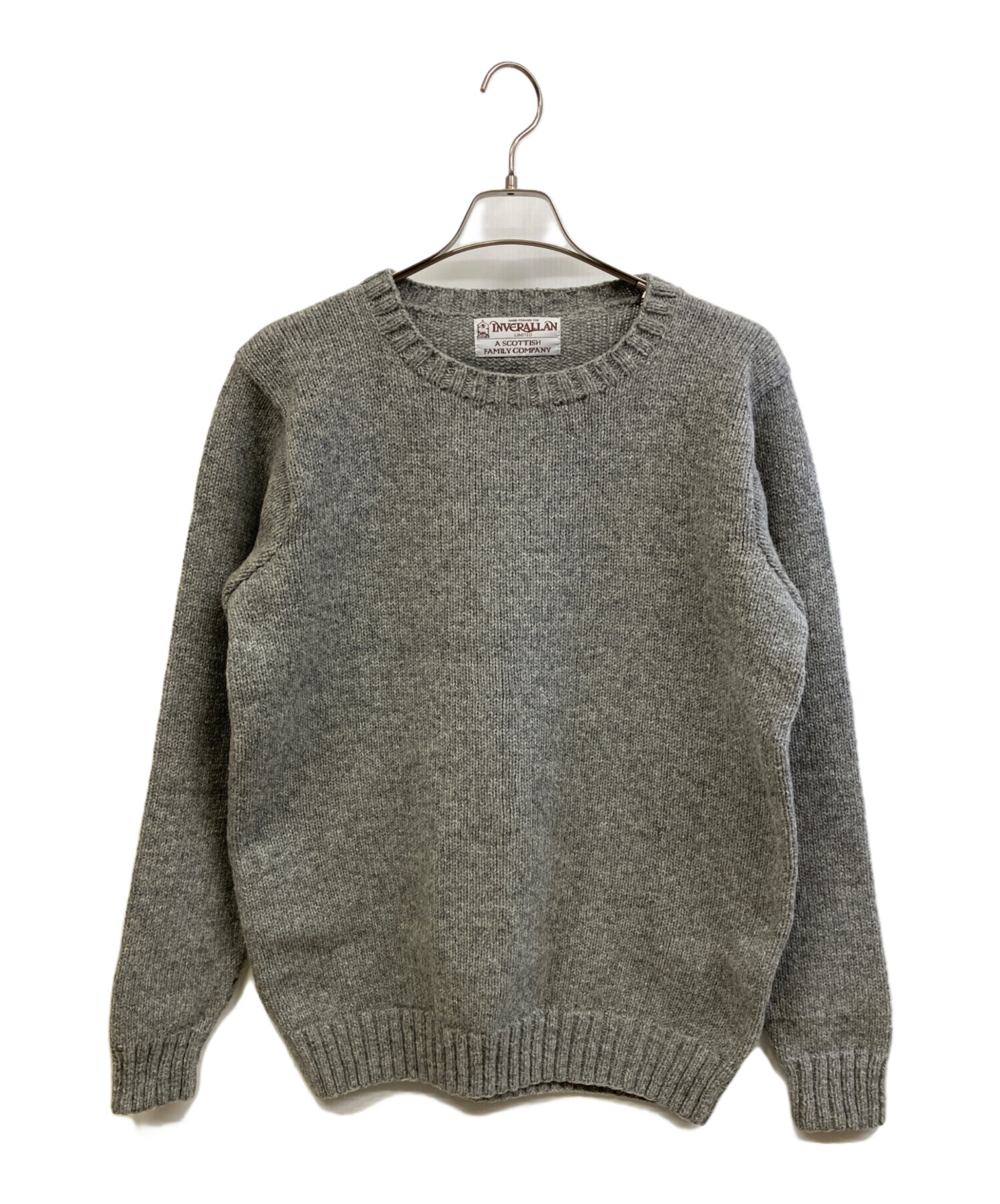 中古・古着通販】INVERALLAN (インバーアラン) 厚手ニット グレー