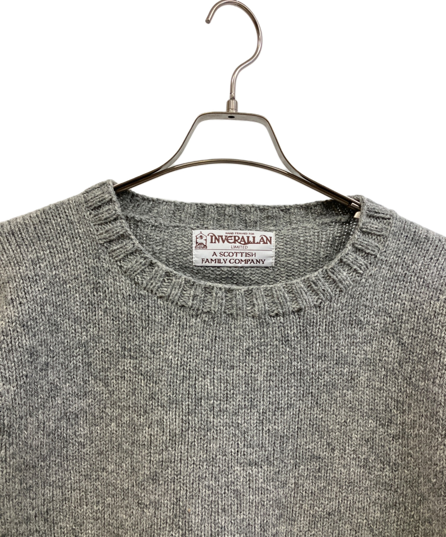 中古・古着通販】INVERALLAN (インバーアラン) 厚手ニット グレー