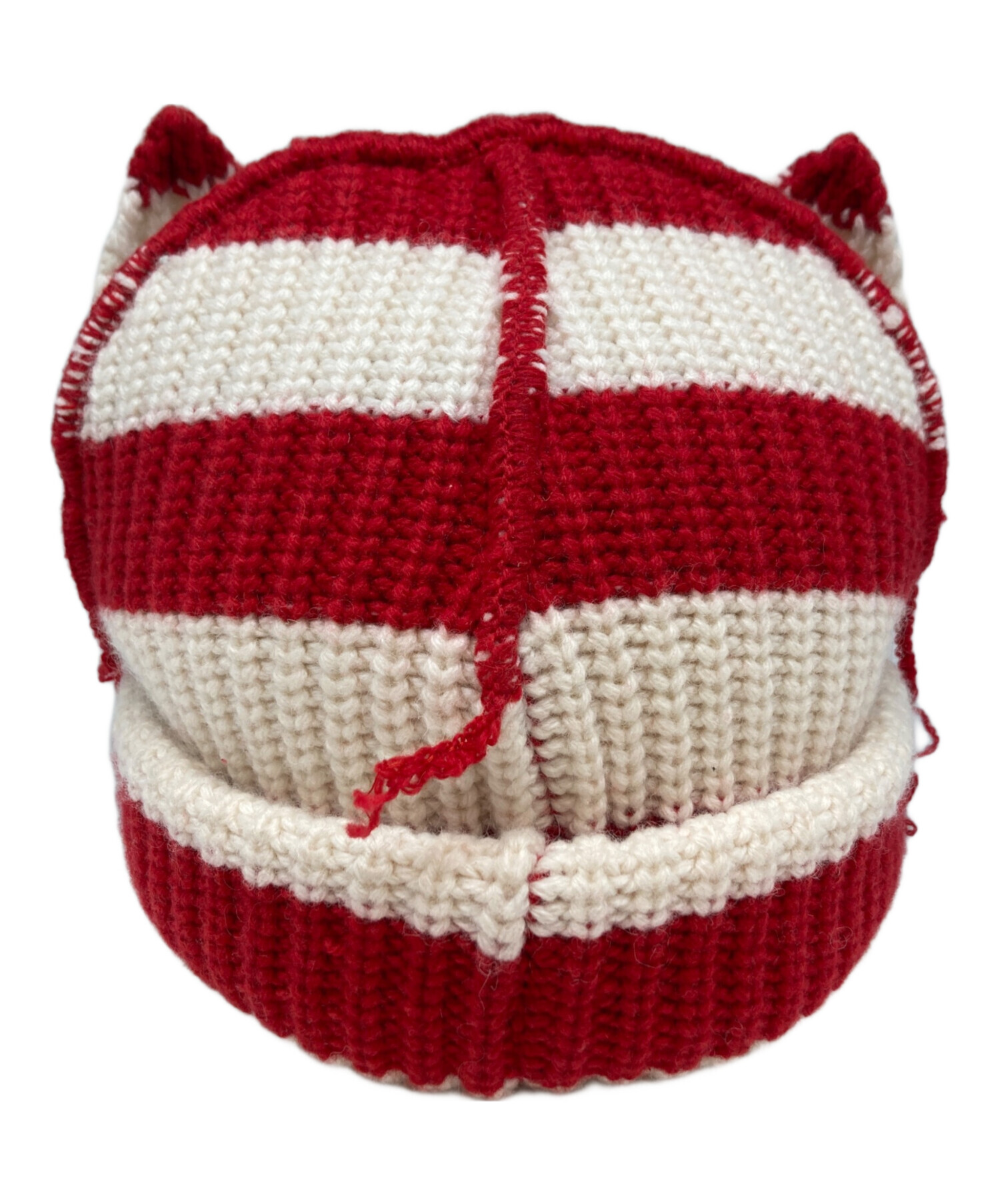 LOVERBOY ニット帽 赤白 ドット 中古・古着通販】CHARLES JEFFREY LOVERBOY (チャールズ ジェフリー